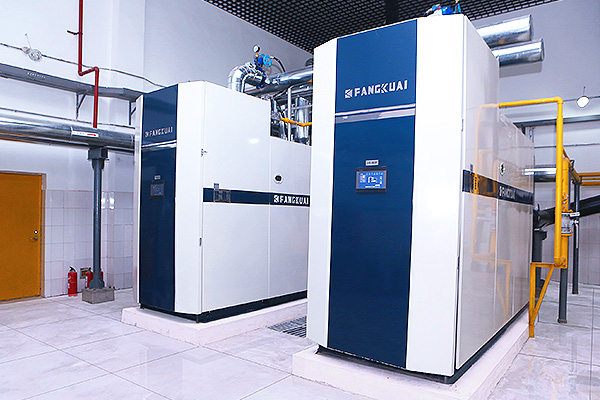 燃气锅炉低下的水管开那几根